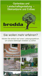 Mobile Screenshot of gartenbau-brodda.de