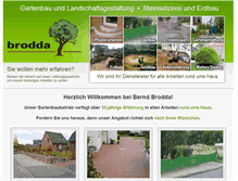 Tablet Screenshot of gartenbau-brodda.de